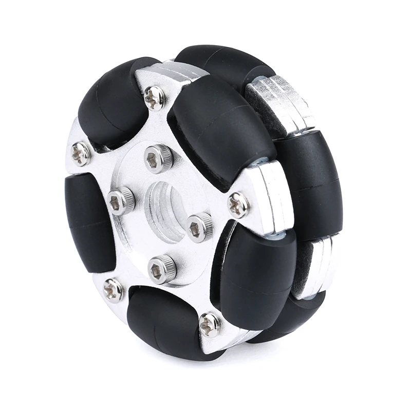 Omni Wheel - Roda Omnidirectional Logam Fulai 80mm, Kapasitas