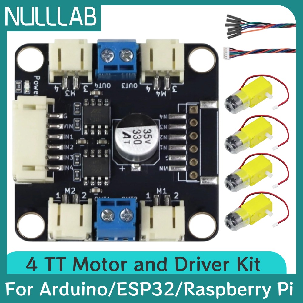 Motor Driver L298N - Kit Motor dan Driver 4 TT,