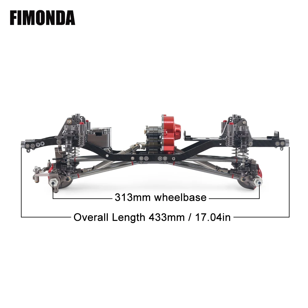 FIMONDA 1/10 RC Crawler Sasis  - Robot Car Kit ulasan dan harga
