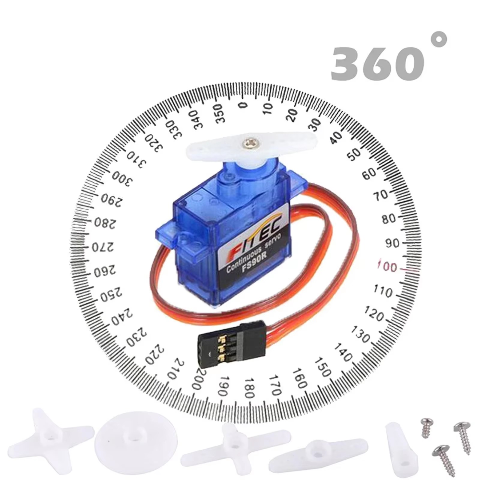 FS90R 9g Servo 360 Derajat Rot - Arduino Robot ulasan dan harga