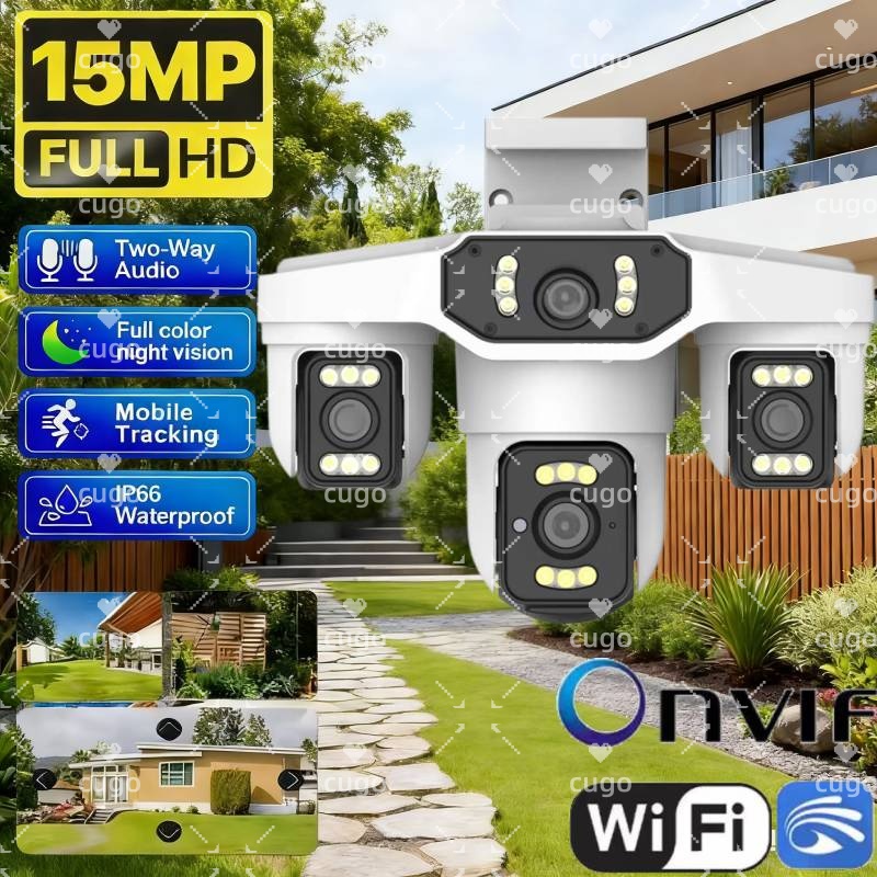 Kamera IP Wifi 15MP 8K Tiga Le - Pan Tilt Bracket ulasan dan harga