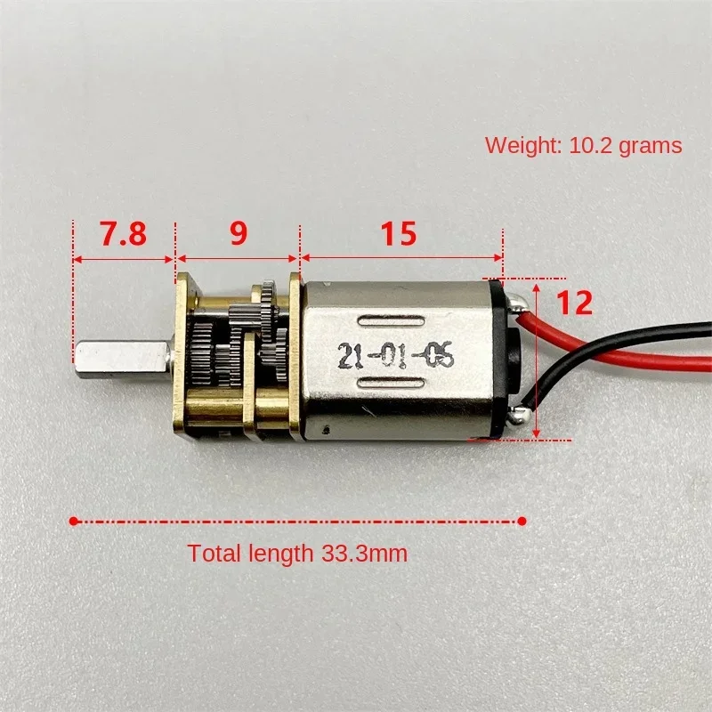 Motor Gear Mini 7mm Full Metal - Dc Motor ulasan dan harga