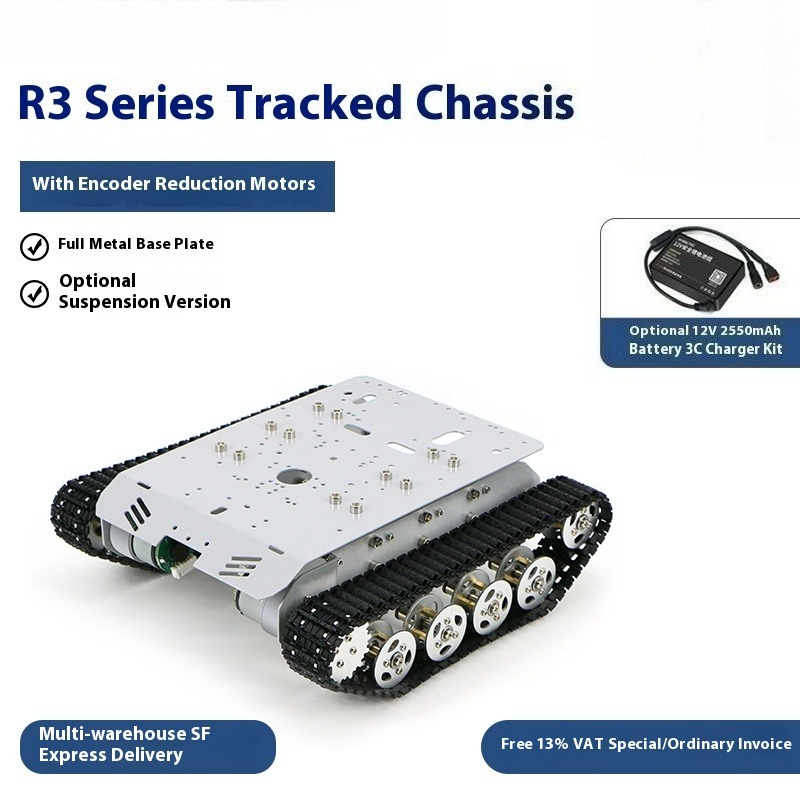 Sasis Tank Seri R3, Kendaraan  - Tracked Robot Chassis ulasan dan harga