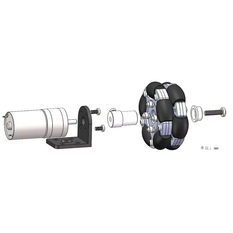 Roda Omnidirectional Logam Ful - Omni Wheel ulasan dan harga