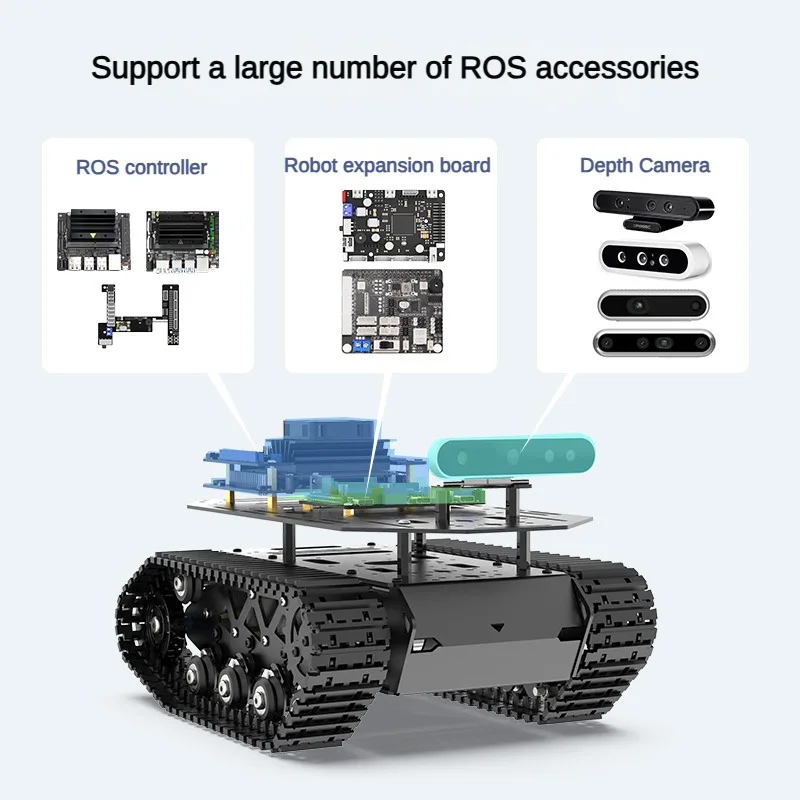 Kit Robot Tank Logam Penuh den - Robot Chassis ulasan dan harga