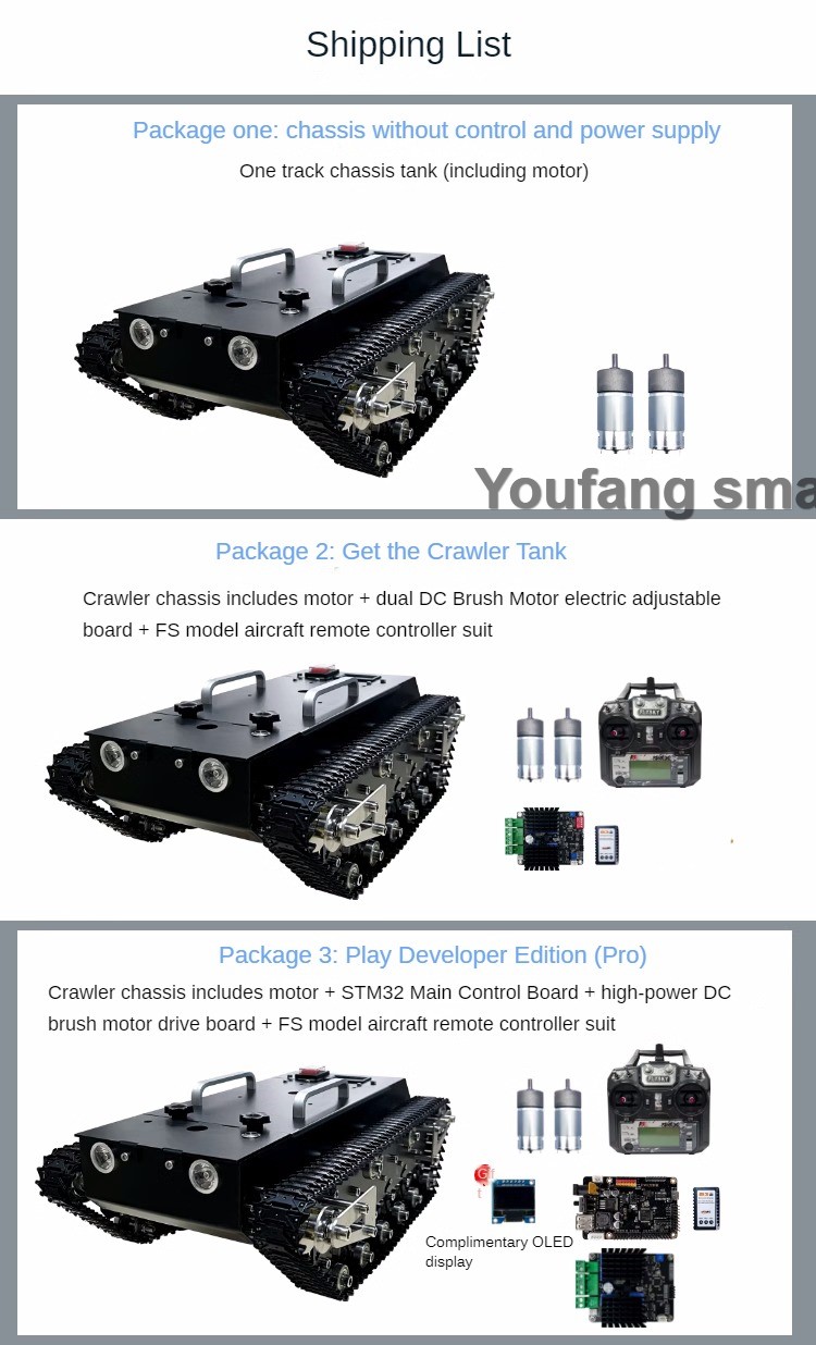 Sasis tangki RC beban 30kg, ja - Robot Arm Kit ulasan dan harga