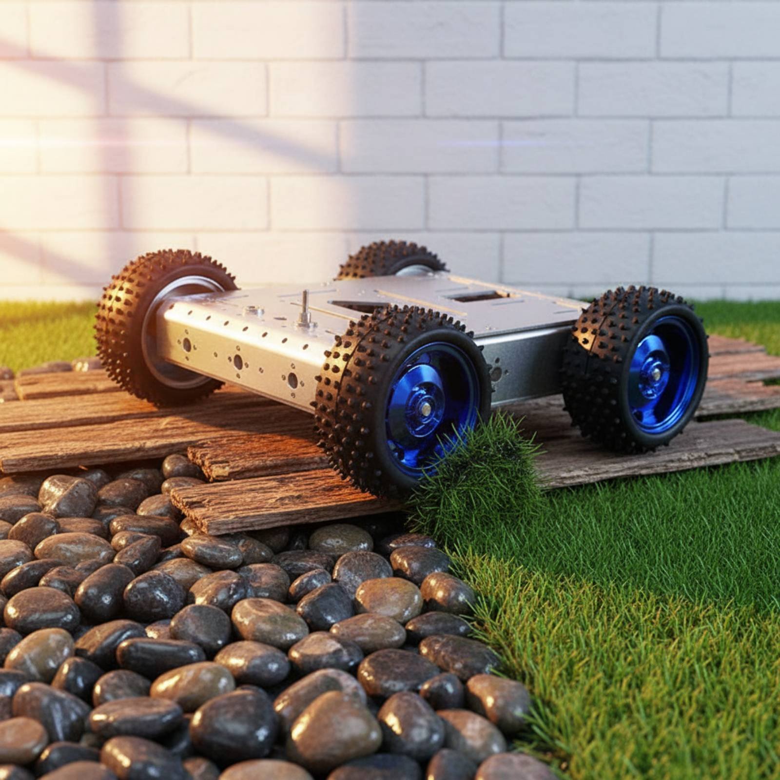 Sasis Mobil Pintar 4WD Kapasit - Robot Chassis ulasan dan harga