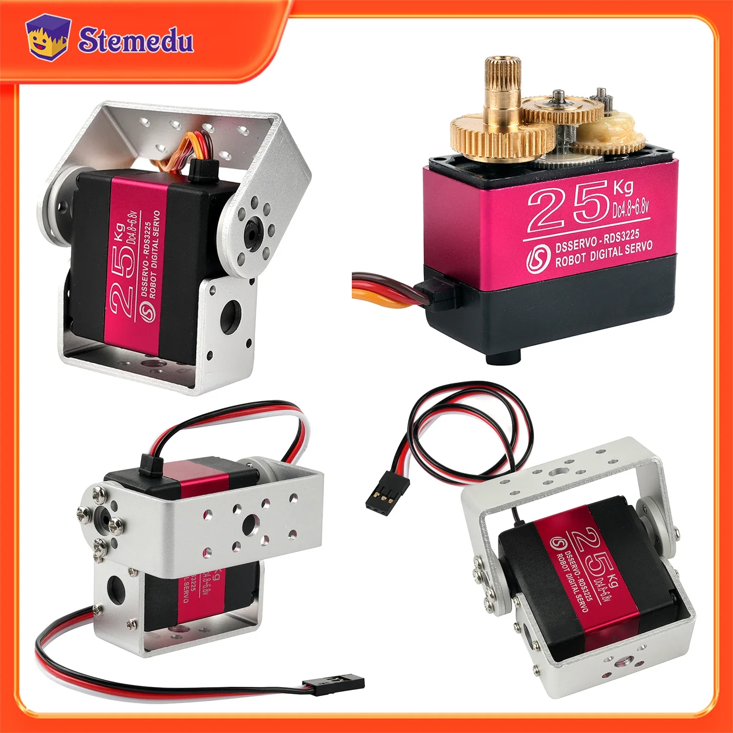 25KG Robot Digital Servo Torsi - Robot Arm Metal ulasan dan harga