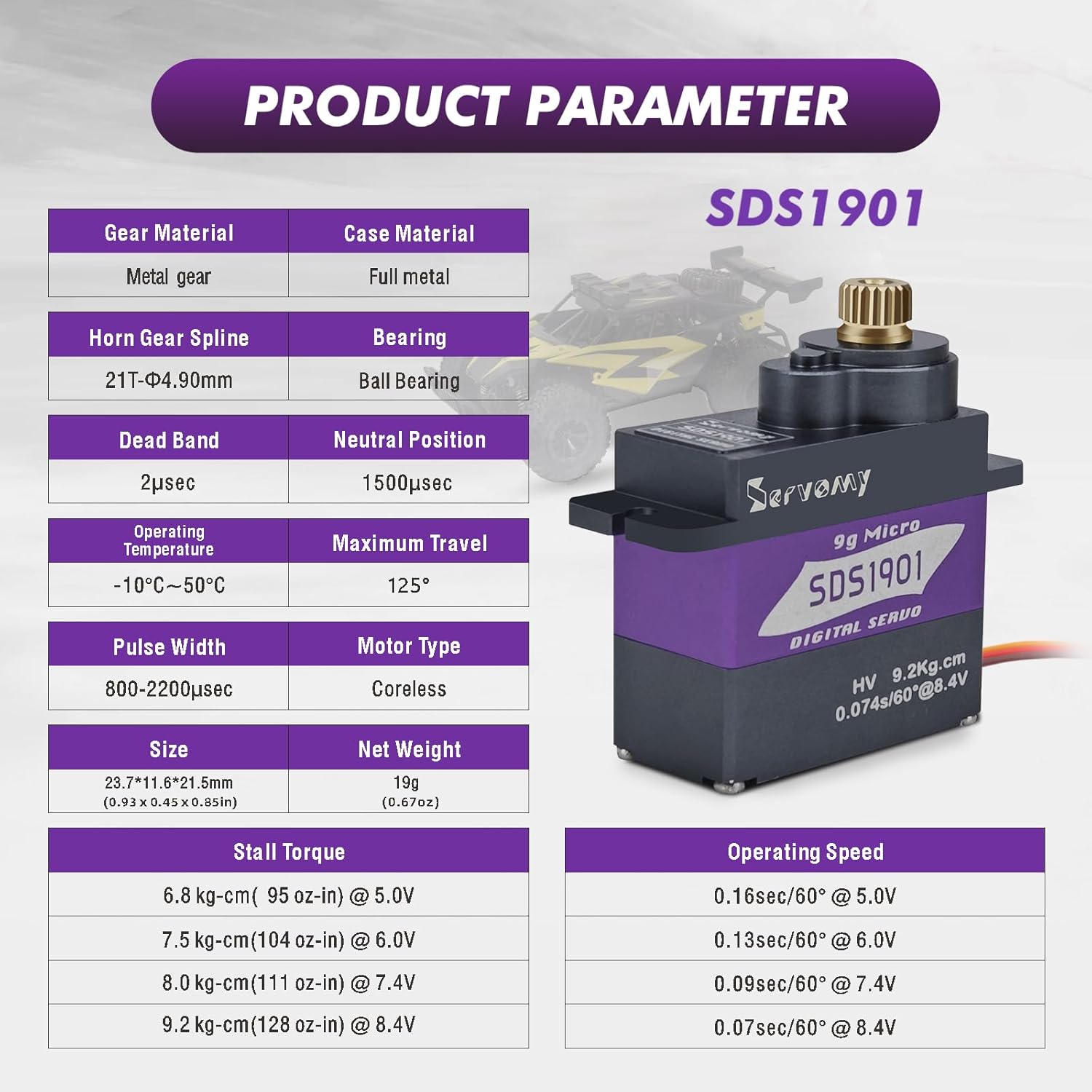 SERVOMY-SDS1901 Servo Digital  - Arduino Robot ulasan dan harga