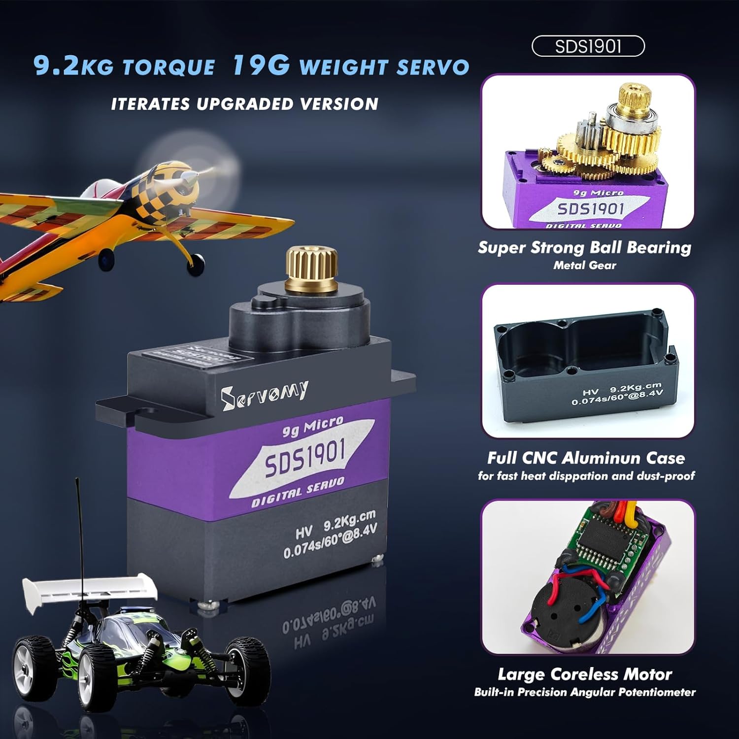 SERVOMY-SDS1901 Servo Digital  - Arduino Robot ulasan dan harga