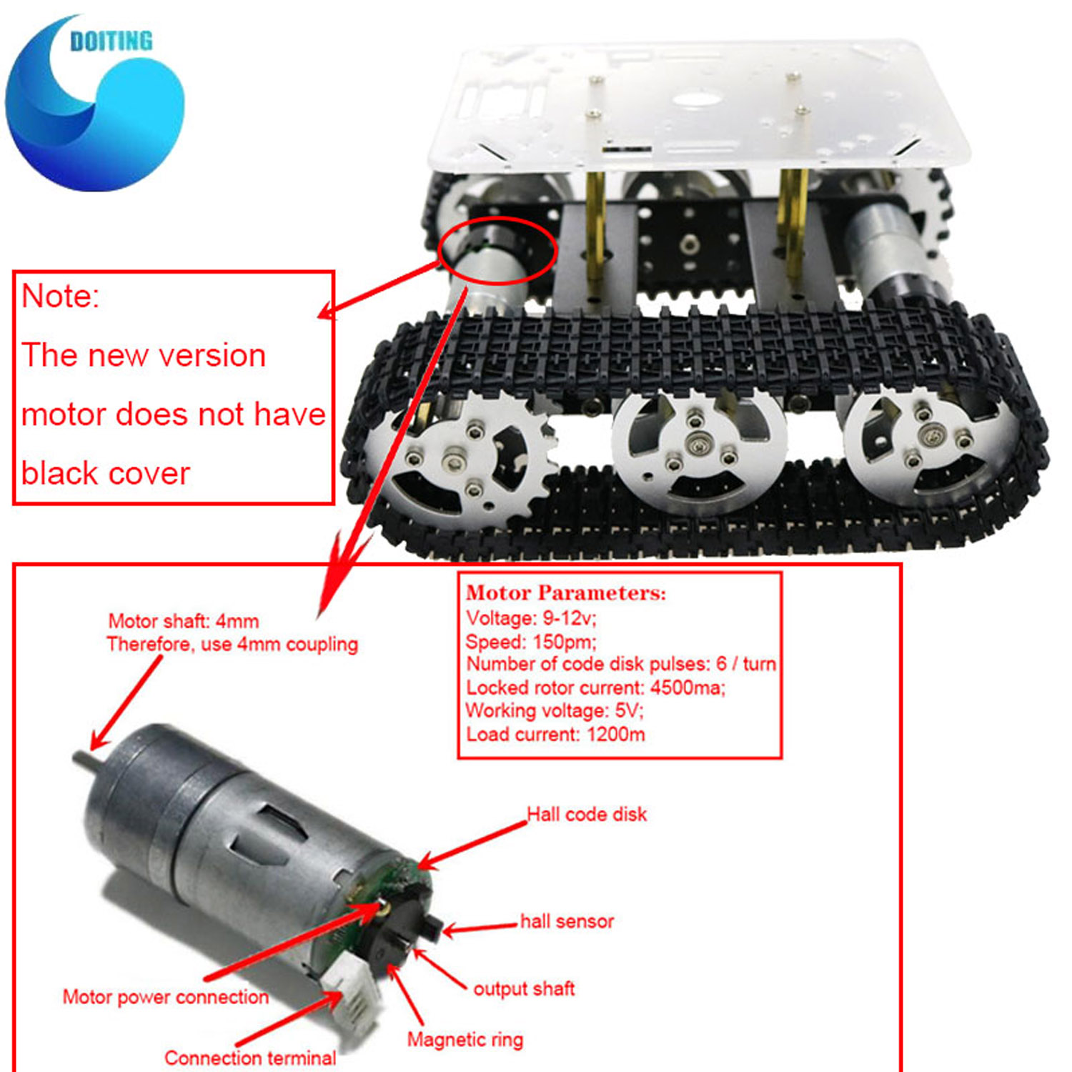 Sasis Mobil Tangki Robot Logam - Tracked Robot Chassis ulasan dan harga