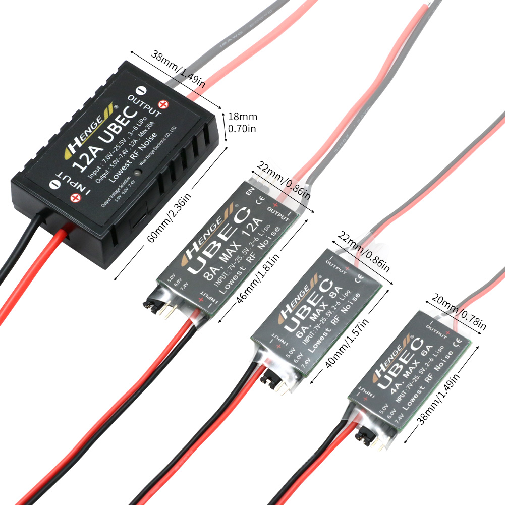HENGE BEC 4A 6A 8A 12A UBEC 5V - Tracked Robot Chassis ulasan dan harga
