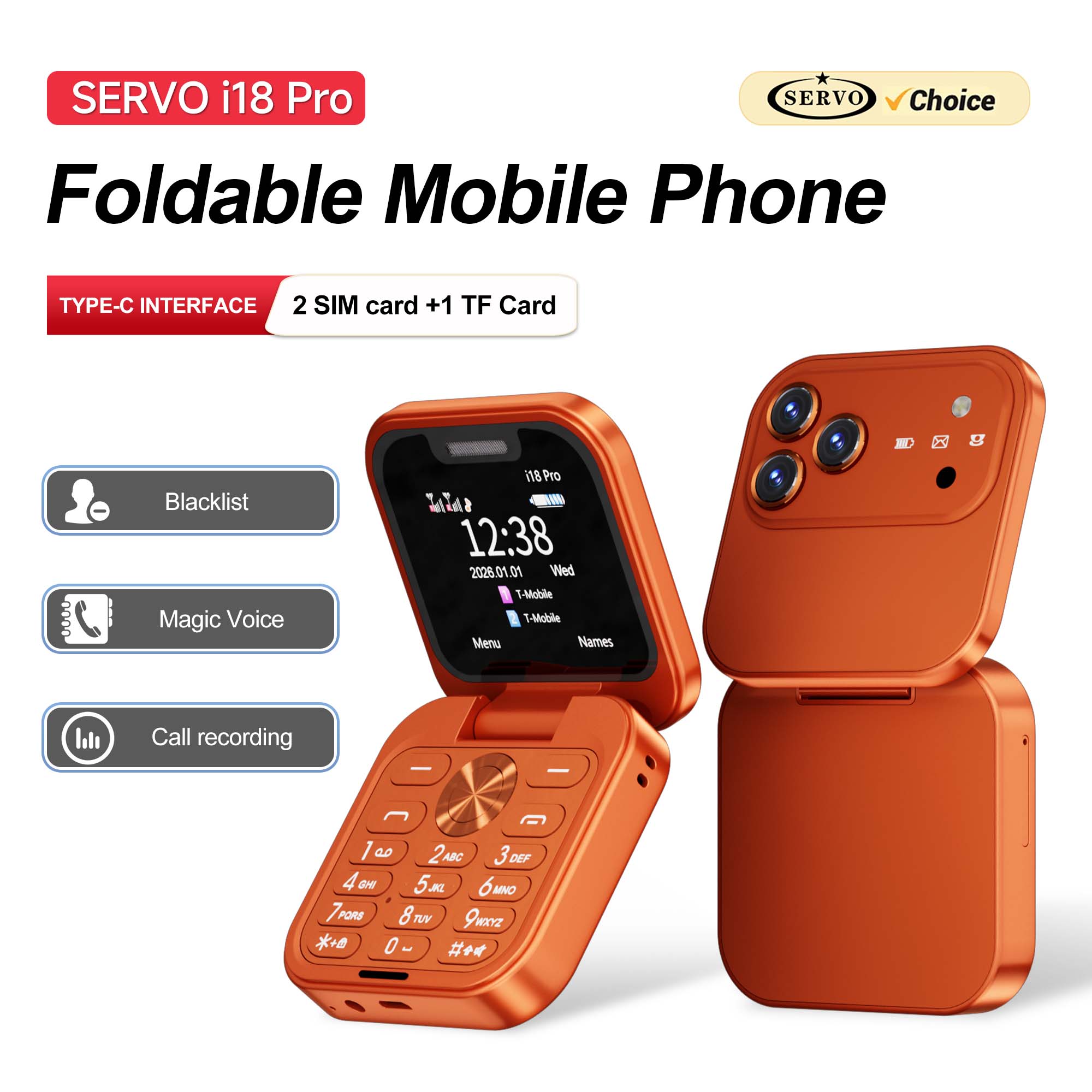 SERVO I18 PRO Ponsel Lipat Lay - Servo Pan Tilt ulasan dan harga