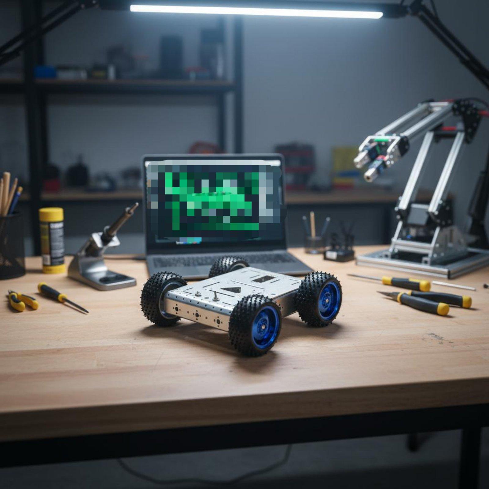 Rangka bawah mobil pintar 4WD. - Robot Chassis ulasan dan harga