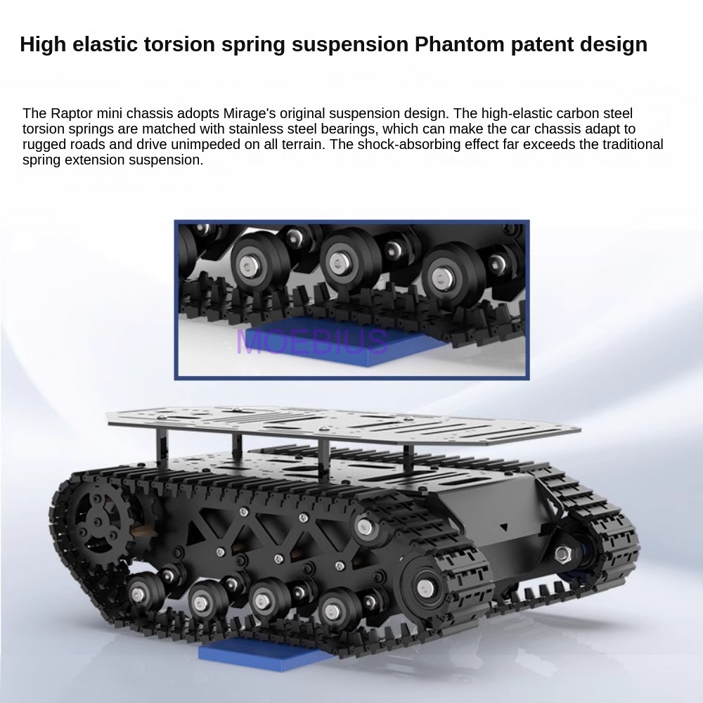 Sasis tangki peredam kejut log - Tracked Robot Chassis ulasan dan harga
