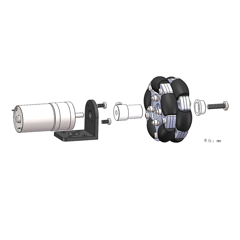 Roda Aluminium Ganda 82mm Omni - Omni Wheel ulasan dan harga