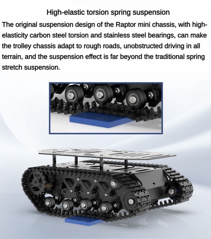 Tank RC dengan Kapasitas 10KG, - Tracked Robot Chassis ulasan dan harga